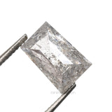 1.26 CT, 6.8 X 4.6 MM | Salt And Pepper Tapered Baguette Cut Diamond - Minimal Carbon