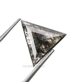 1.27 CT, 10.3 X 9.9 MM | Salt And Pepper Triangle Cut Diamond - Minimal Carbon