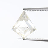 1.39 CT, 8.6 X 7.6 MM | Salt And Pepper Kite Cut Diamond - Minimal Carbon