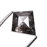 1.54 CT, 8.5 X 7.6 MM | Salt And Pepper Kite Cut Diamond - Minimal Carbon