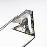 2.84 CT, 12.3 X 13.2 MM | Salt And Pepper Pentagon Cut Diamond - Minimal Carbon