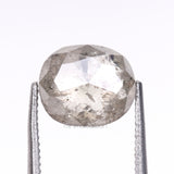 1.81 CT, 7.3 X 6.3 MM | Salt And Pepper Cushion Cut Diamond - Minimal Carbon