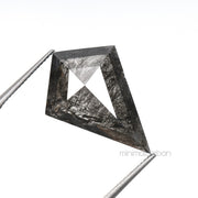 2.99 CT, 15.7 X 11.0 MM | Salt And Pepper Kite Cut Diamond - Minimal Carbon