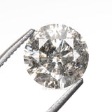 1.08 CT, 6.5 MM | Salt And Pepper Round Brilliant Cut Diamond - Minimal Carbon