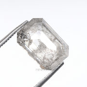 1.94 CT, 9.1 X 6.2 MM | Salt And Pepper Emerald Cut Diamond - Minimal Carbon