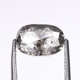 1.09 CT, 7.0 X 4.6 MM | Salt And Pepper Oval Cut Diamond - Minimal Carbon