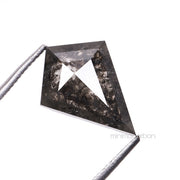 1.63 CT, 11.4 X 8.3 MM | Salt And Pepper Kite Cut Diamond - Minimal Carbon