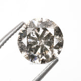 1.02 CT, 6.2 MM | Salt And Pepper Round Brilliant Cut Diamond - Minimal Carbon