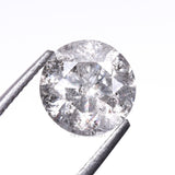 1.07 CT, 6.3 MM | Salt And Pepper Round Brilliant Cut Diamond - Minimal Carbon