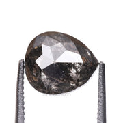 1.51 CT, 7.1 X 6.1 MM | Salt And Pepper Pear Cut Diamond - Minimal Carbon