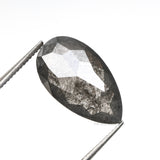 5.72 CT, 15.8 X 9.0 MM | Salt And Pepper Pear Cut Diamond - Minimal Carbon