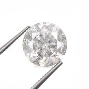 1.50 CT, 7.2 MM | Salt And Pepper Round Brilliant Cut Diamond - Minimal Carbon