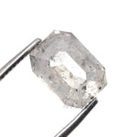 1.69 CT, 7.0 X 5.0 MM | Salt And Pepper Emerald Cut Diamond - Minimal Carbon
