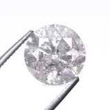 1.54 CT, 7.2 MM | Salt And Pepper Round Brilliant Cut Diamond - Minimal Carbon