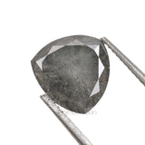 1.21 CT, 6.7 X 6.7 MM | Salt And Pepper Trillion Cut Diamond - Minimal Carbon