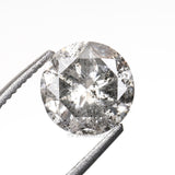 1.08 CT, 6.3 MM | Salt And Pepper Round Brilliant Cut Diamond - Minimal Carbon
