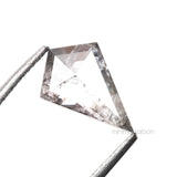 0.58 CT, 8.6 X 5.8 MM | Salt And Pepper Kite Cut Diamond - Minimal Carbon
