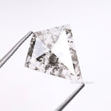 1.32 CT, 12.0 X 10.5 MM | Salt And Pepper Kite Cut Diamond - Minimal Carbon