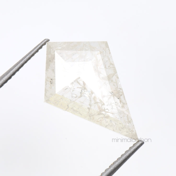 1.71 CT, 12.6 X 8.2 MM | Salt And Pepper Kite Cut Diamond - Minimal Carbon
