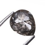 1.72 CT, 7.0 X 6.0 MM | Salt And Pepper Pear Cut Diamond - Minimal Carbon