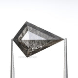 2.99 CT, 15.7 X 11.0 MM | Salt And Pepper Kite Cut Diamond - Minimal Carbon