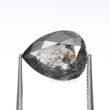 2.14 CT, 9.5 X 7.4 MM | Salt And Pepper Pear Cut Diamond - Minimal Carbon