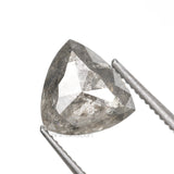 1.23 CT, 6.7 X 6.9 MM | Salt And Pepper Trillion Cut Diamond - Minimal Carbon