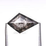 3.77 CT, 11.3 X 7.6 MM | Salt And Pepper Kite  Cut Diamond - Minimal Carbon