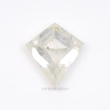 1.39 CT, 8.6 X 7.6 MM | Salt And Pepper Kite Cut Diamond - Minimal Carbon