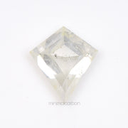 1.39 CT, 8.6 X 7.6 MM | Salt And Pepper Kite Cut Diamond - Minimal Carbon