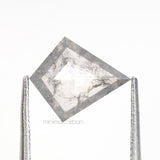 0.97 CT, 9.0 X 7.5 MM | Salt And Pepper Kite Cut Diamond - Minimal Carbon