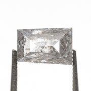 1.26 CT, 6.8 X 4.6 MM | Salt And Pepper Tapered Baguette Cut Diamond - Minimal Carbon