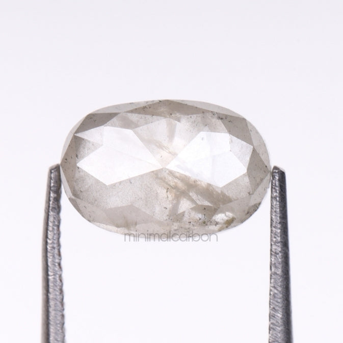 1.73 CT, 8.3 X 5.5 MM | Salt And Pepper Oval Cut Diamond - Minimal Carbon