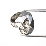 1.81 CT, 9.0 X 10.5 MM | Salt And Pepper Heart Diamond - Minimal Carbon