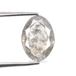 1.56 CT, 9.6 X 6.9 MM | Salt And Pepper Oval Cut Diamond - Minimal Carbon