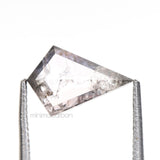 0.58 CT, 8.6 X 5.8 MM | Salt And Pepper Kite Cut Diamond - Minimal Carbon