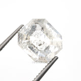 1.61 CT, 6.6 X 5.8 MM | Salt And Pepper Emerald Cut Diamond - Minimal Carbon