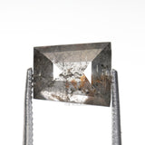 1.73 CT, 7.3 X 6.1 MM | Salt And Pepper Tapered Baguette Cut Diamond - Minimal Carbon