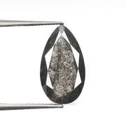 5.72 CT, 15.8 X 9.0 MM | Salt And Pepper Pear Cut Diamond - Minimal Carbon