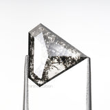 2.84 CT, 12.3 X 13.2 MM | Salt And Pepper Pentagon Cut Diamond - Minimal Carbon