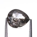 1.72 CT, 7.0 X 6.0 MM | Salt And Pepper Pear Cut Diamond - Minimal Carbon