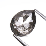 1.28 CT, 7.6 X 5.8 MM | Salt And Pepper Pear Cut Diamond - Minimal Carbon