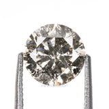 1.02 CT, 6.2 MM | Salt And Pepper Round Brilliant Cut Diamond - Minimal Carbon