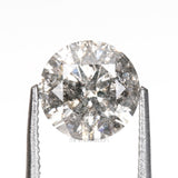 1.08 CT, 6.5 MM | Salt And Pepper Round Brilliant Cut Diamond - Minimal Carbon