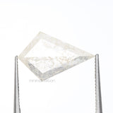 1.71 CT, 12.6 X 8.2 MM | Salt And Pepper Kite Cut Diamond - Minimal Carbon