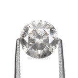 0.79 CT, 5.7 MM | Salt And Pepper Round Brilliant Cut Diamond - Minimal Carbon