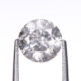 1.07 CT, 6.3 MM | Salt And Pepper Round Brilliant Cut Diamond - Minimal Carbon