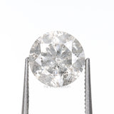 1.50 CT, 7.2 MM | Salt And Pepper Round Brilliant Cut Diamond - Minimal Carbon