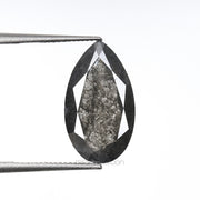 2.67 CT, 12.6 X 7.1 MM | Salt And Pepper Pear Cut Diamond - Minimal Carbon