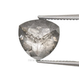 1.21 CT, 6.7 X 6.7 MM | Salt And Pepper Trillion Cut Diamond - Minimal Carbon